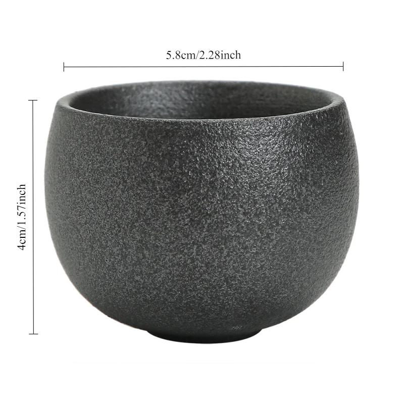 Japanese Style Cup Single Cup Tea Appreciation Cup Retro Japanese Style Stoneware Kung Fu Small Tea Cup Ceramic Teacup Mug Bowl