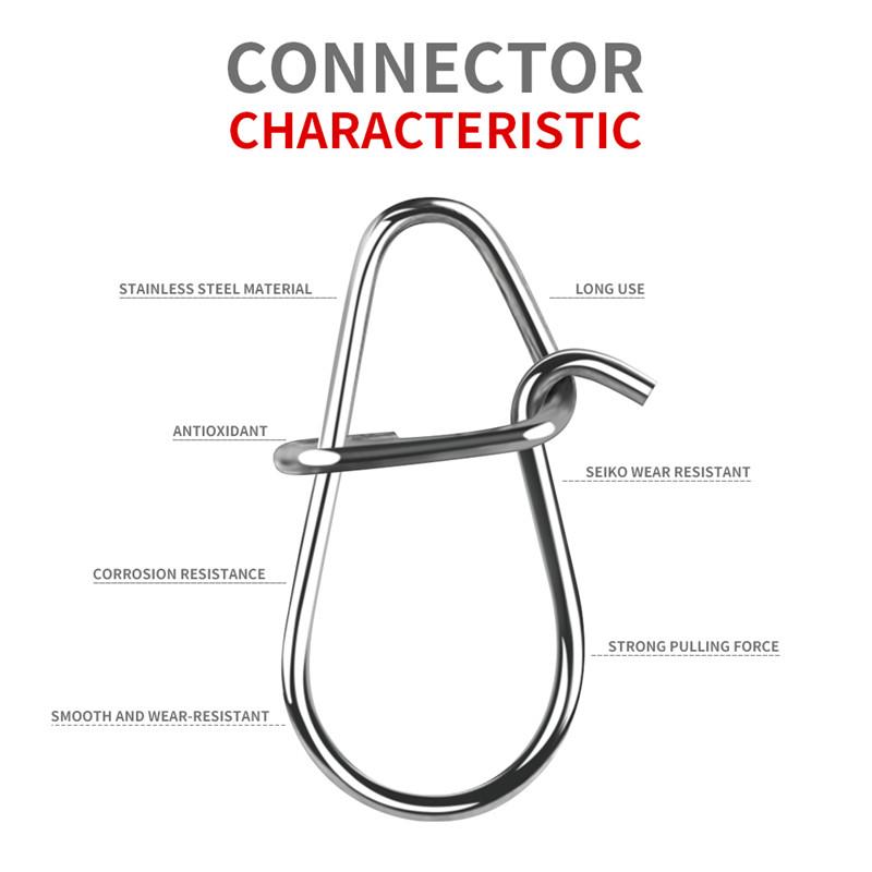 0 #1 #1 #2 #3#4# Conector de pescuit din oțel inoxidabil Lagăr cu știfturi Accesorii pentru echipament de pescuit cu baionetă rotativă
