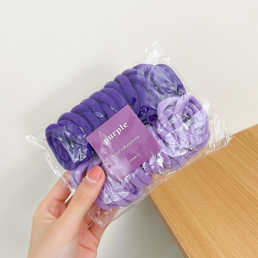 50 Teile/beutel Frauen Elastische Haarband Scrunchie Pferdeschwanz-halter Headwear Gummi Haar Ring Koreanische Mädchen Haar Zubehör