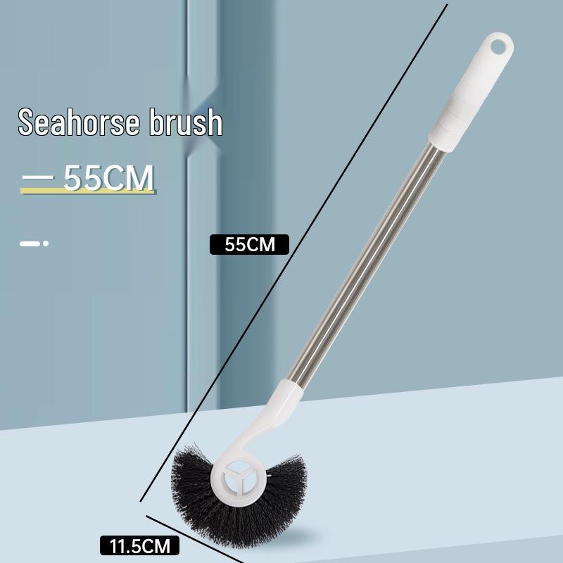 Seahorse Aquarium Wall Cleaner - Long Handle Algae Scraper & Brush