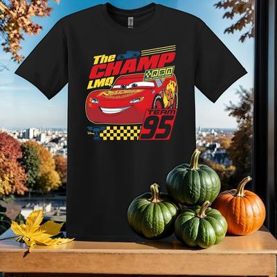La Maglietta Tramp Lightning Mcqueen Team T-shirt Uomo Donna Unisex Tshirt SY791