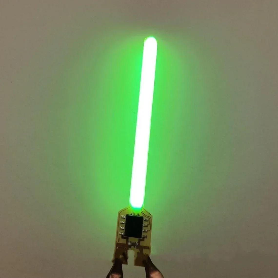 

70 59ММ DC3V Метеорний дощ Філамент Лампа проточної води Принести коробку Світлодіодні COB Філамент Діоди Деталі Лампа розжарювання Аксесуари 40mm зелений