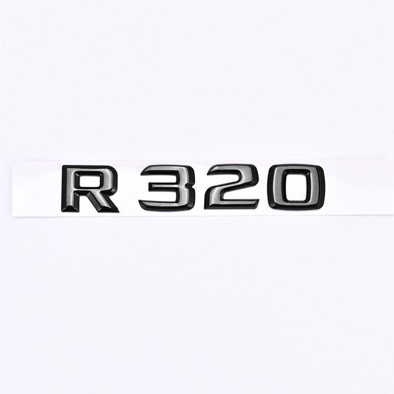 Suitable for Mercedes R300-R500: car stickers, emblems, word marks, modification, rear tail logos, and displacement marks.