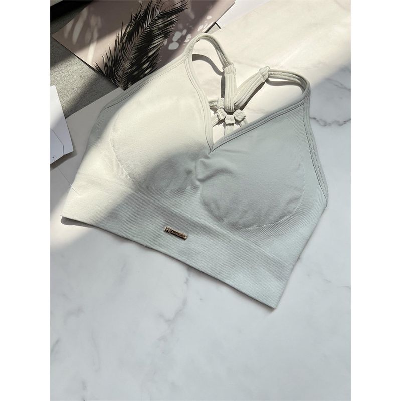 Yoga High Waist Sweat-Absorbent Sling Beautiful Back V Neck Workout Clothes