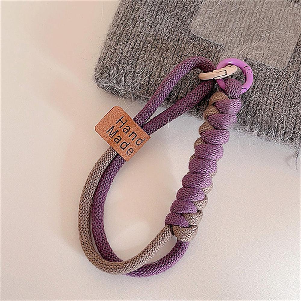 

Cute Label Korean Mobile Phone Candy Color Twist Rope Bracelet Chain Black Rope For iPhone 14 13 12 11 Pro Max Samsung Flip 3 4