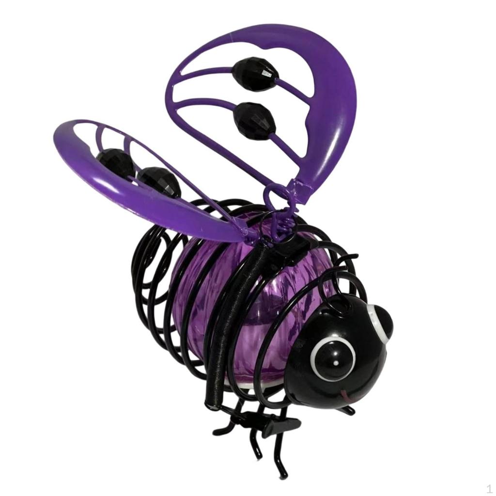 Bee Decoration with Sunlight Collector LED Solar Playful for Yard