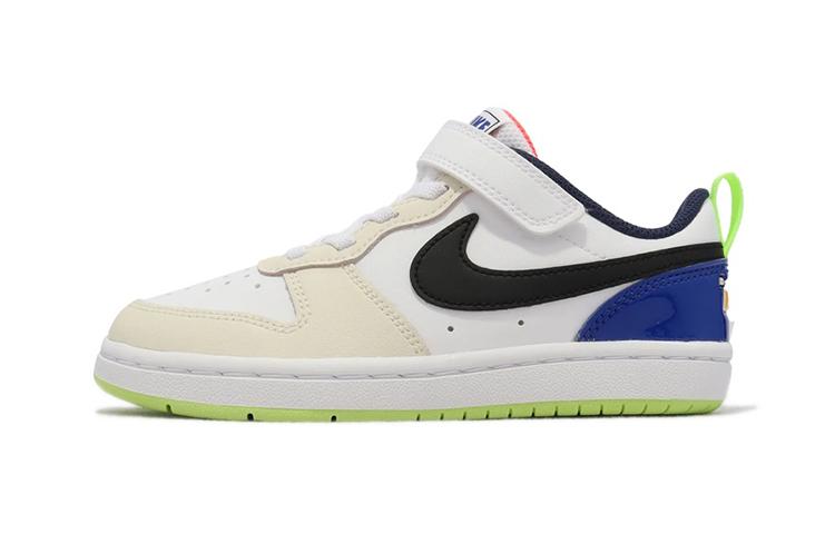 

Nike Court Borough 2 Low top Skateboard Shoes White Orange Children Aged 3 7 Years Old FB1880-101 28