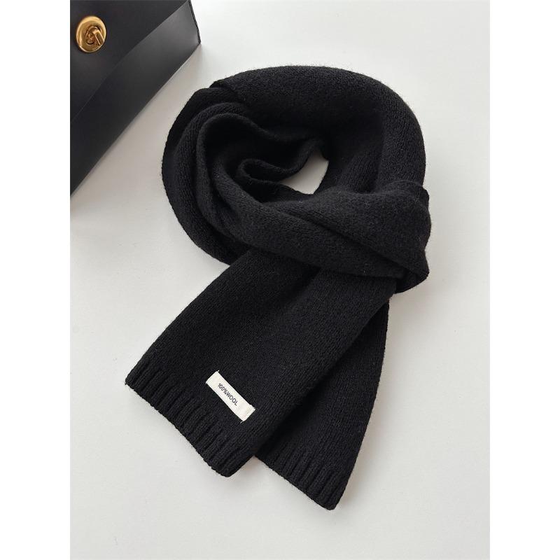 

Cashmere Scarf New Solid Color Versatile Winter Warm Knitted Scarf for Men and Women 160*20cm