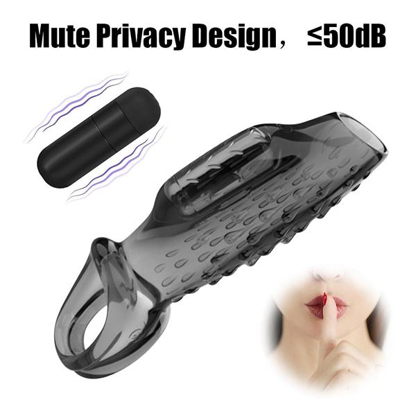 Cock Sleeve Penis Vibrerende Ring Myk TPE Enlargement Extender Mannlig Forsinkelse Ejakulasjon Kyskhet Innretning Sexleketøy For Menn Par
