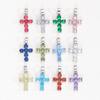 Elegant European and American Zircon Cross Necklace for Women