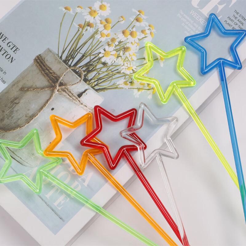 Plastic Star Swizzle Sticks Set