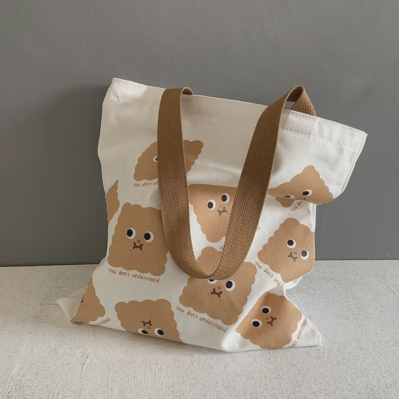 Neue süße Ulzzang-Schultertasche aus Segeltuch für den Sommer – Schultasche im japanischen Harajuku-Stil für Mädchen