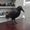 Simulation Black Crow Garden Decoration Suitable Halloween Bird Statue Ornament Outdoor Jardin Terror Black Crow Decorative