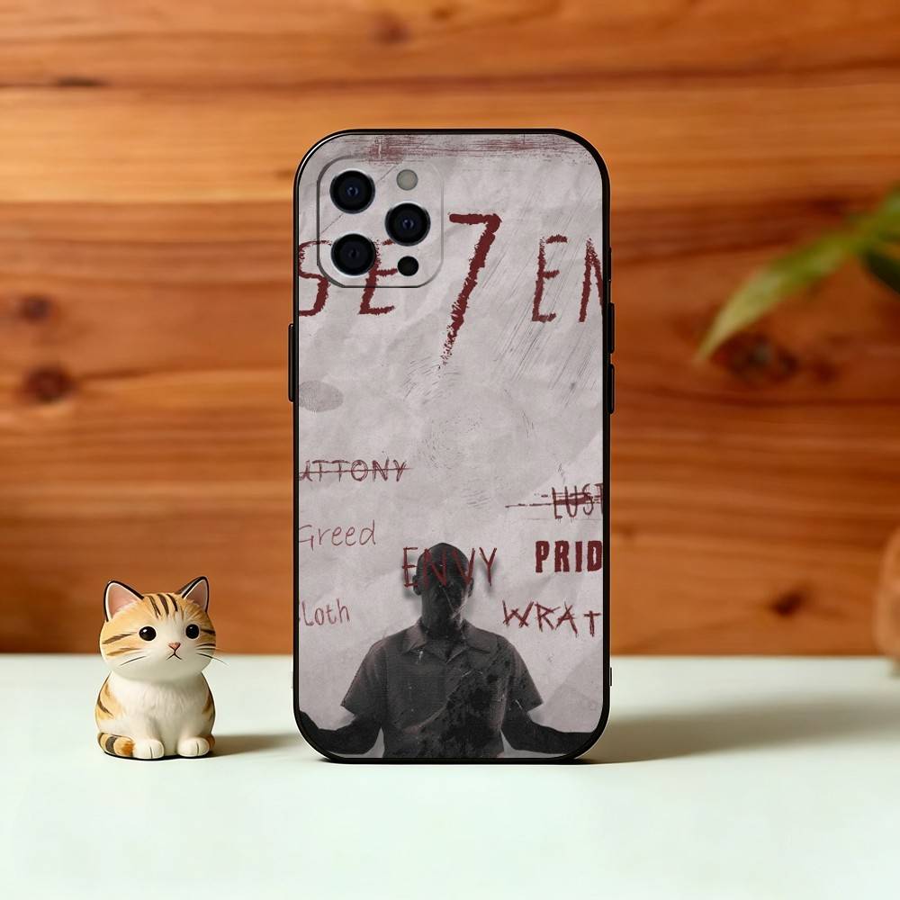 S-Seven Phone Case For iPhone 17, 16,15,14,13,12,11 Plus,Pro Max, Others Soft Black Cover