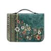 Reading Carry Bible Cover with Handle, Book Case in PU Leather Look for Church Days, Travel Use, and Shelf Storage