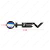 ABS 3D Chrome Black Letters HEV Emblem Car Rear Trunk Bumper Tail Door Sticker For Toyota Camry Highlander Prius Corolla