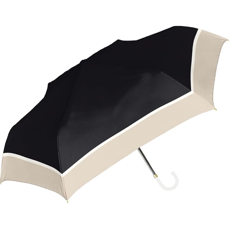

Nakatani Natural Basic Folded umbrella for rain or shine UV tricolor black [924-051] Hand open Rib size: 55cm Black coating processing Wind resistant