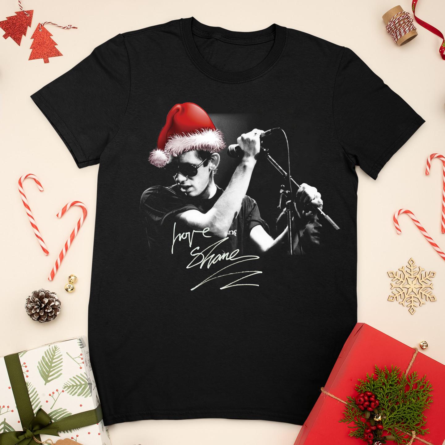 

26 Shane MacGowan The Pogues Band Merry Christmas All Size S to 5XL T-shirt TMB4263 Unisex T-Shirt L