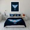 Floral Butterfly Art Decor Set Bedding Set with 1 Duvet Cover 2 Pillowcases Single Double King Queen, Gift