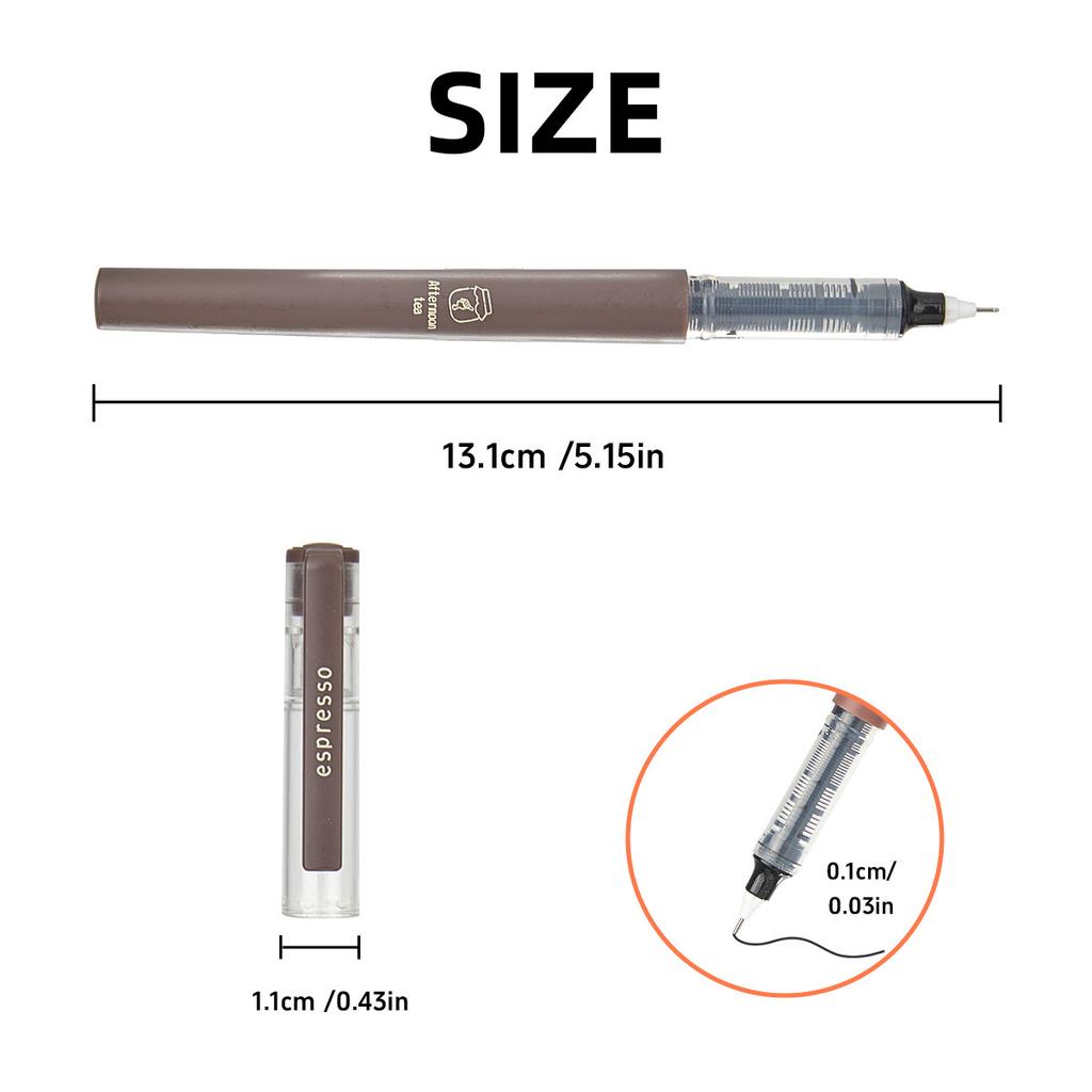 Cute Black Gel Pen - 0.5mm Quick-Drying, High Value, Carbon Neutral, Straight Liquid Ballpoint