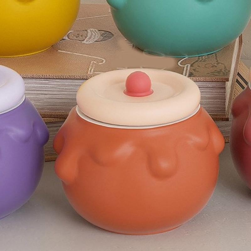 Round Storage Box Silicone Mold with Lid Resin Plaster Craft Mould for Jewelry Box Handmade Flowerpot Cement Molds Decors