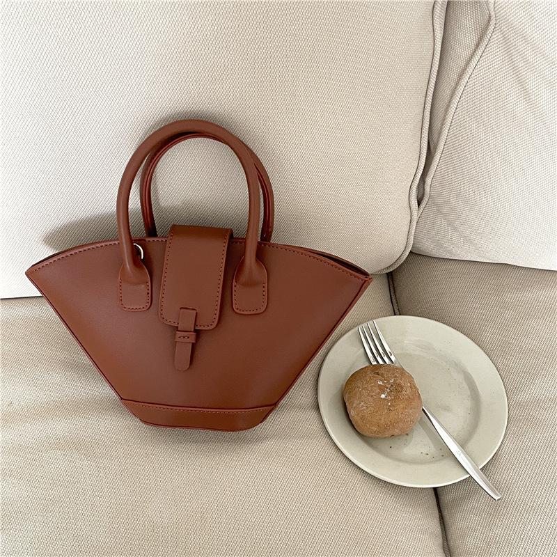Korean Style Women's Fashion Handbag - Chic PU Crossbody Bucket Bag