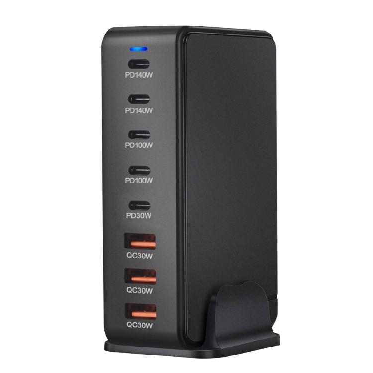 Fast Speed 600W USB C USB A Chargers 8 Port Fast Charging Power Adapter for Laptops, Tablets, and Phones