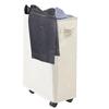 Foldable Laundry Baskets 42L Freestanding Narrow Corner Bin with Handle Dirty Clothes Storage for Washing Toys Clothes Towels