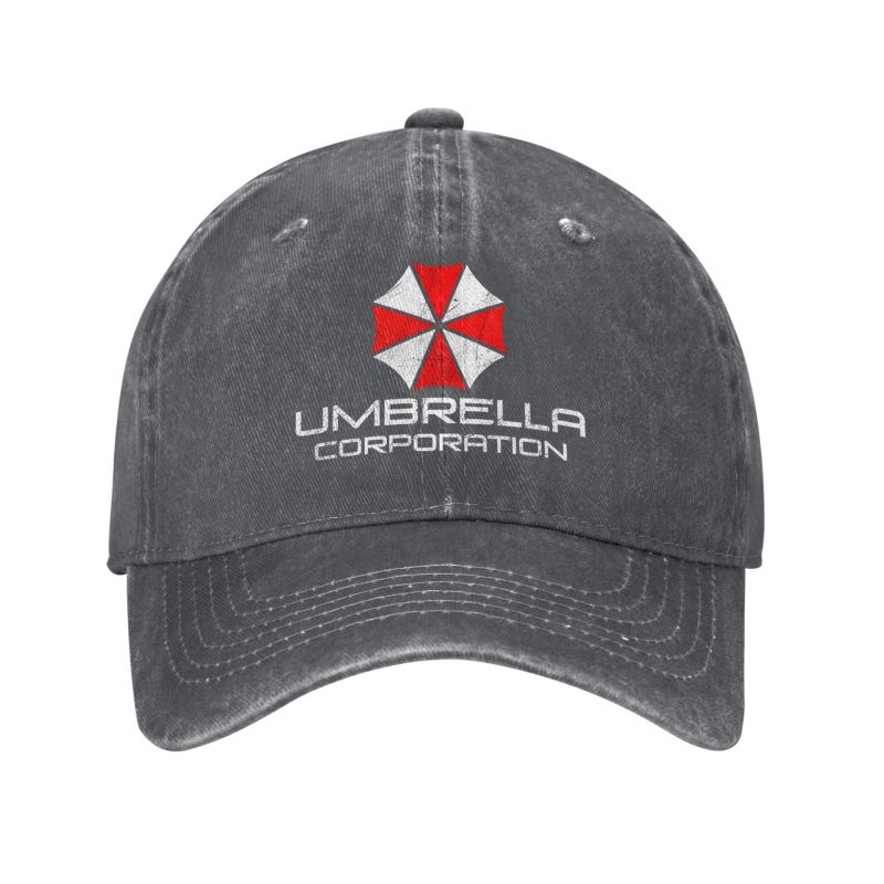 

Кепка-бейсболка Umbrella Corporation Мужская Женская Бейсболки Ретро Потертая Джинсовая Кепка-snapback Моющаяся Регулируемая Кепки-папа Adjustable темно серый