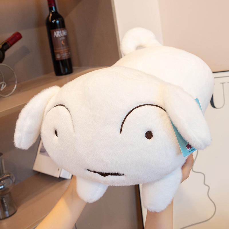 40/50cm Nohara Shiro Soft White Dog Plushies Stuffed Animal Puppy Plush Toy Sleeping Doll Birthday Gifts Girl Child