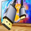 USB C To DP Adapter Cable 8K60Hz Compatible for Window System Devices 12Bit Color Depth USB C To DP Display Cable