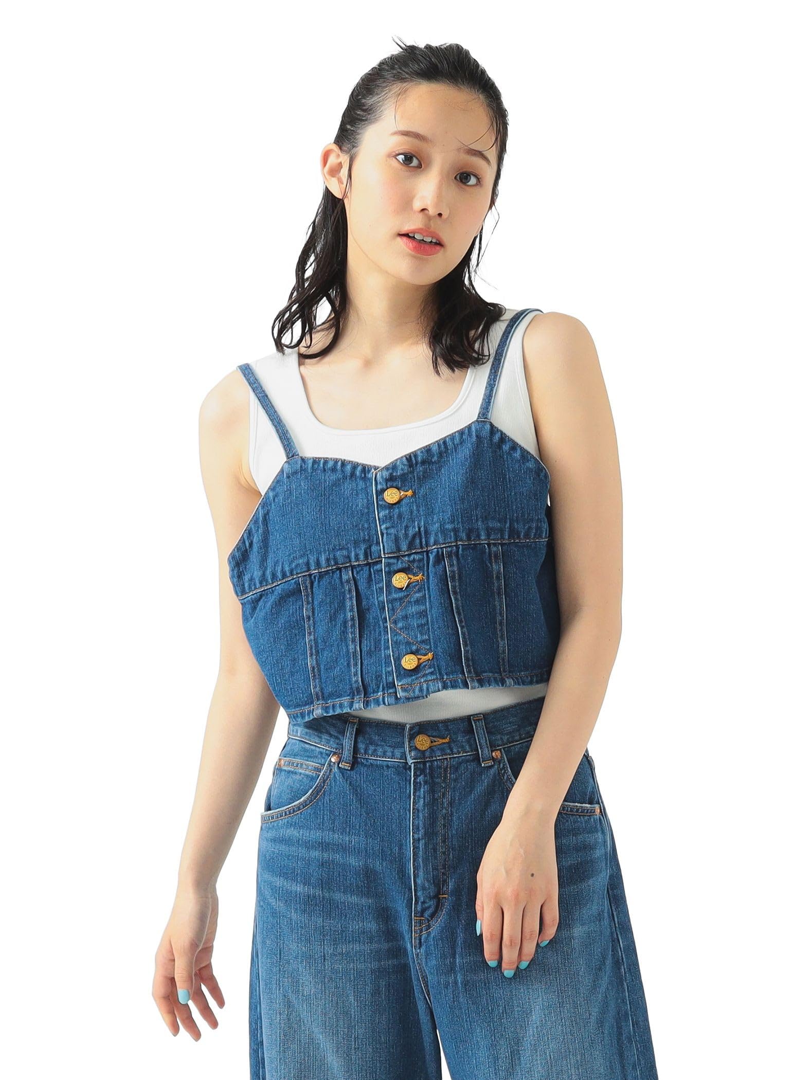 

В:MING LIFE STORE by BEAMS Джинсовый бюстье Lee, женский, размер M (Использовал)