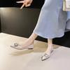 Spring Women Flat Shoes Pointed Toe Leather Casual Boat Shoes Slip-on Loafers