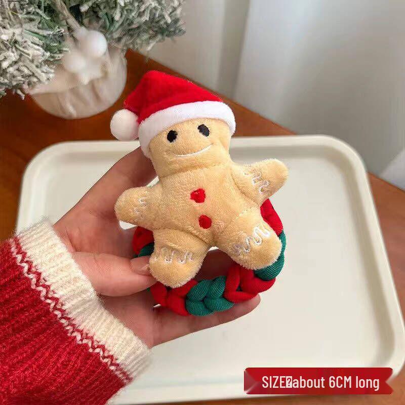 Santa Claus Christmas Scrunchies - Cute Cartoon Hair Ties & Accessories for Girls and Women