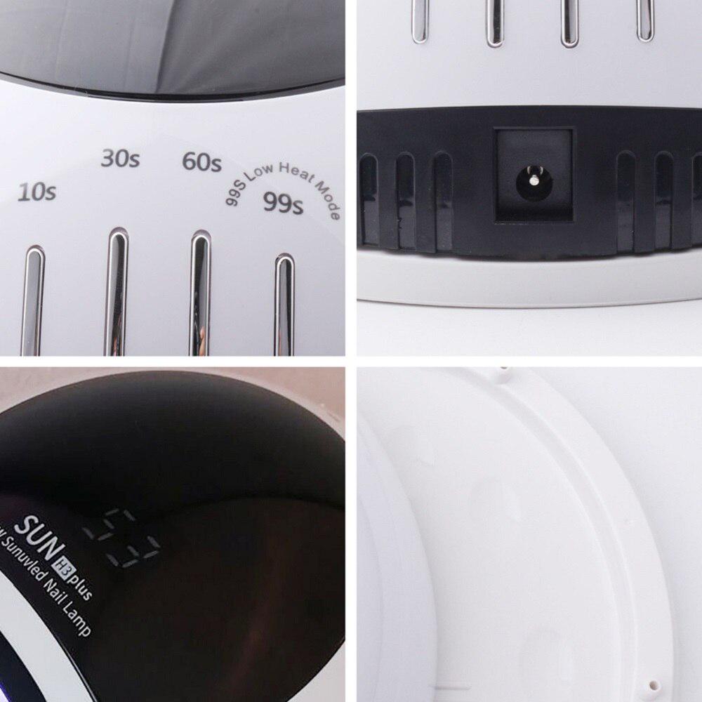 Profesionální UV LED lampa na Vysoušeč nehtů Manikúra Bar LCD Led lampa Gelová lampa Vše pro Lak na nehty Světlý Salon na nehty 96W SUN H3