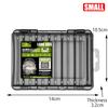 1PC 12 Compartments Fishing Tackle Organizer With 2 Buckle Plastic Clear Storage Case Double Sided Fishing Lure Boxes