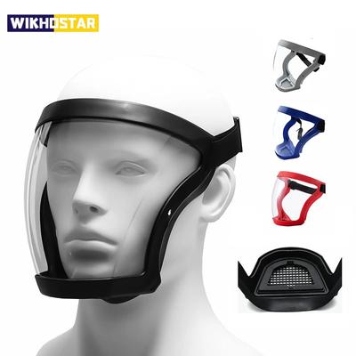 Transparente schützende Vollgesichtsmaske, ölspritzwassergeschützte Maske, spritzwassergeschützte Gesichtsschutzmaske, Gesichtsschutz, Küchenutensilien