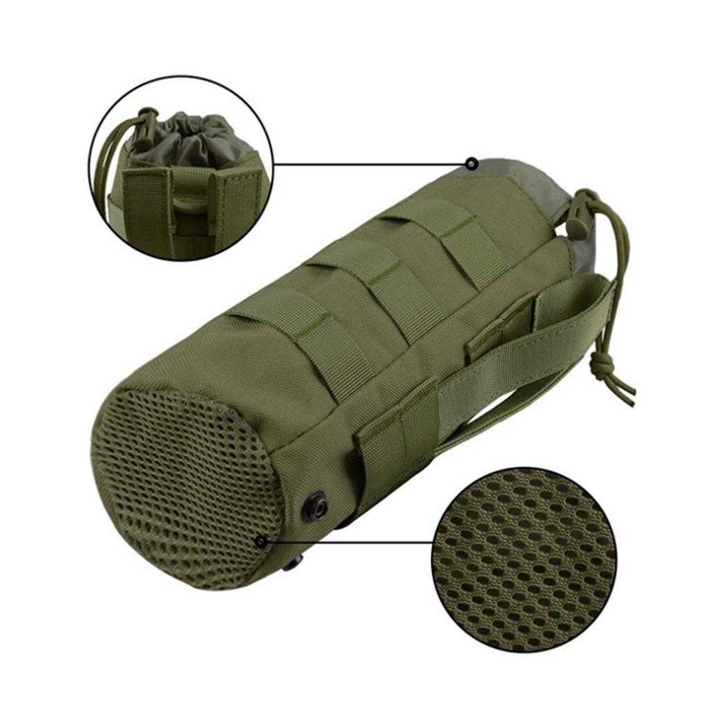 1.5L Water Bottle Pouch MOLLE Adjustable Bottle Holder,Carrying Pouch Cover Protect Sleeve for Outdoor Walking Hiking