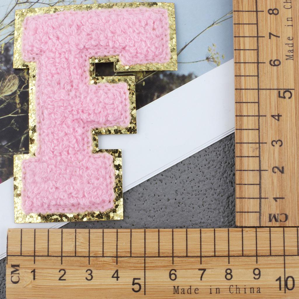 Mixed Color English Alphabet Embroidery Cloth Sticker Digital Towel Embroidery Computer Embroidery Stamp Clothes Smiley Face Patch Sticker