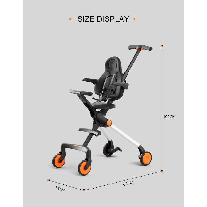 

3 в 1, высококачественная кожаная детская коляска, легкая складная портативная детская коляска, регулируемая многофункциональная детская коляска