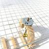 5 Wooden Perch Poles Multifunctional Ring Acrylic 20 Cm 1 Pc