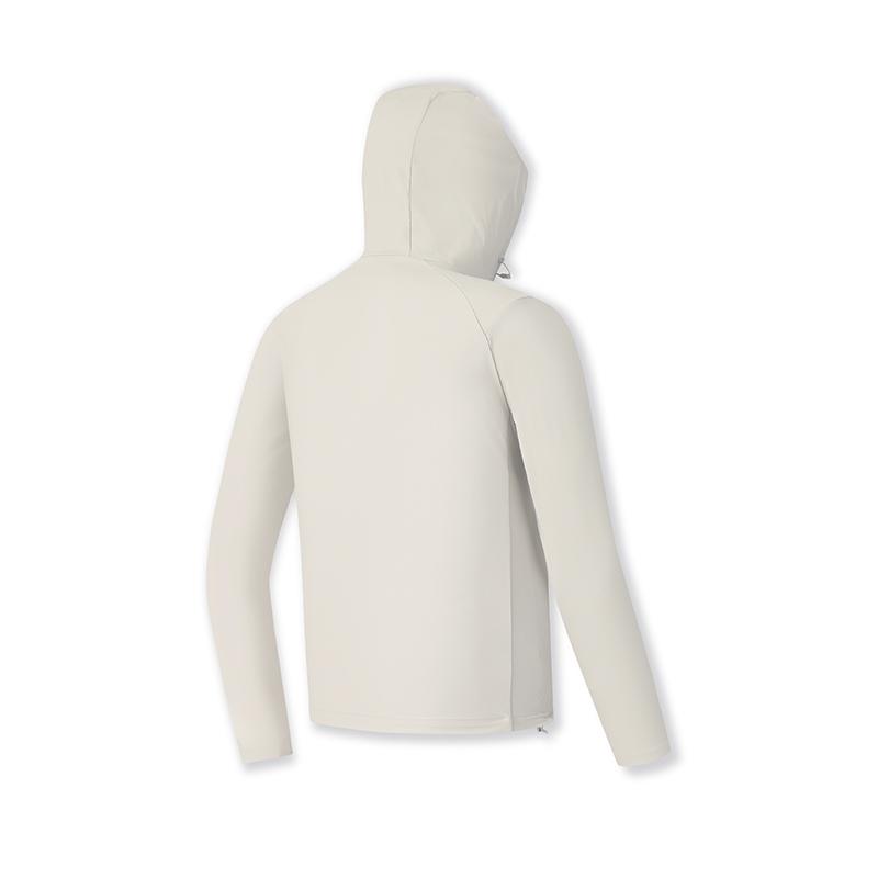 FILA Fitness Fashion Simple Cool Breathable Hooded Long Sleeve Jacket Men jackets Mugwort-Gray A51M521501F-BG