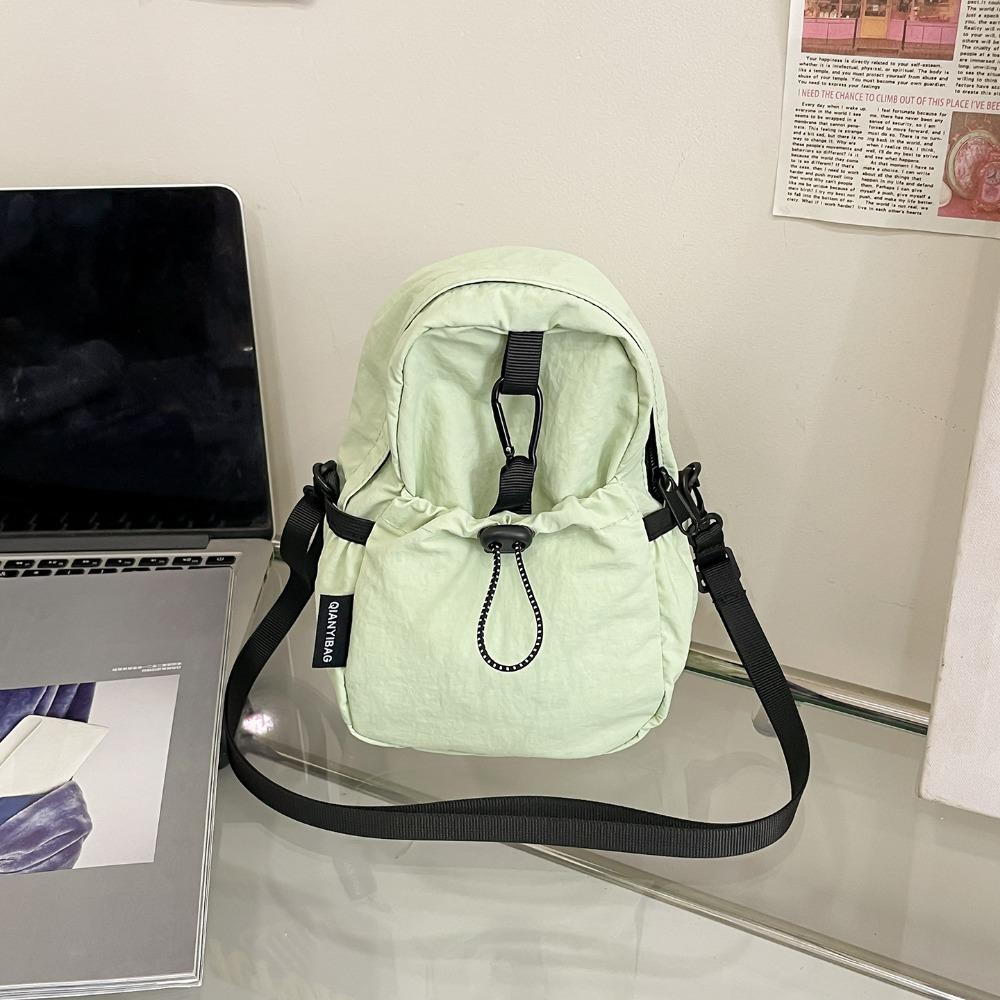 Coin Pouch Drawstring Crossbody Bag Sports Mobile Phone Pack Portable Nylon Shoulder Bag  Travel