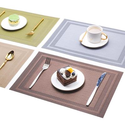 1/4/6/10ks Moderní elegantní PVC prostírání Podložka pod jídelní stůl Kavárna Protiskluzová Horká prostírání Podložka pod mísu Podložka pod šálek Podložky pod stůl