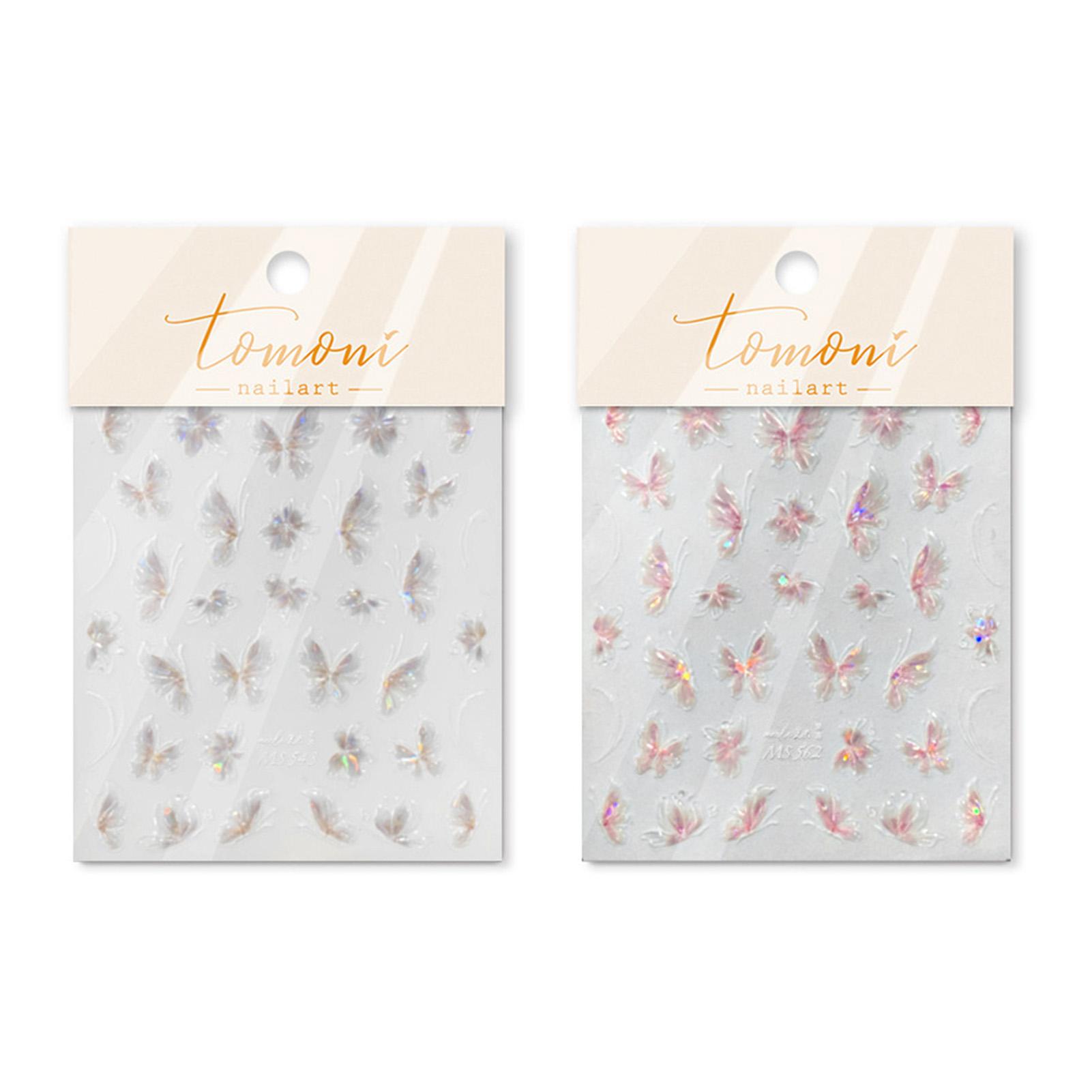 

DIY Nail Stickers Fairy Butterfly Nail Art Tips Self-adhesive Butterfly Design Nail Decals for women manicure accessories