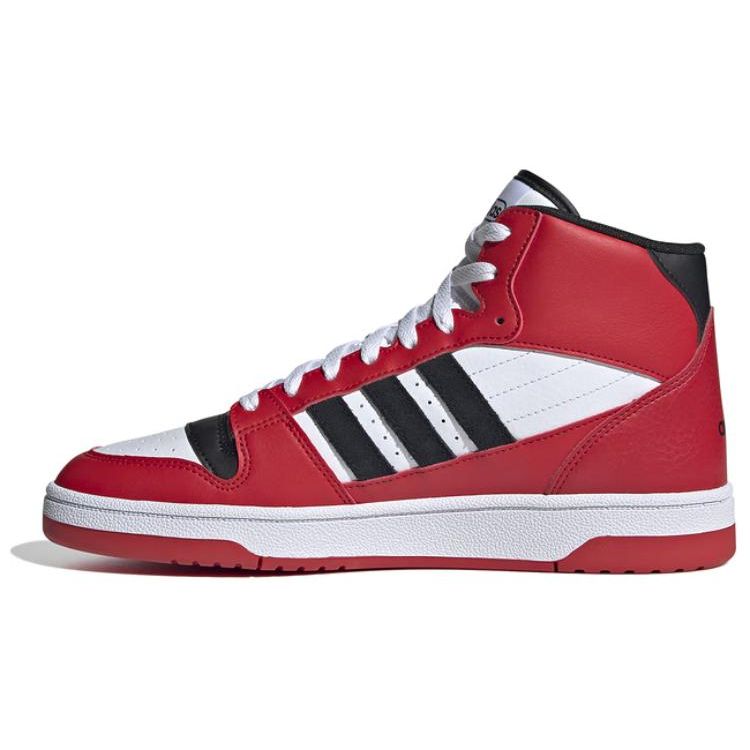 Adidas Comfortable Versatile Easy Casual High-Top Skate Shoes Unisex Skate Shoes Red Black IE1020