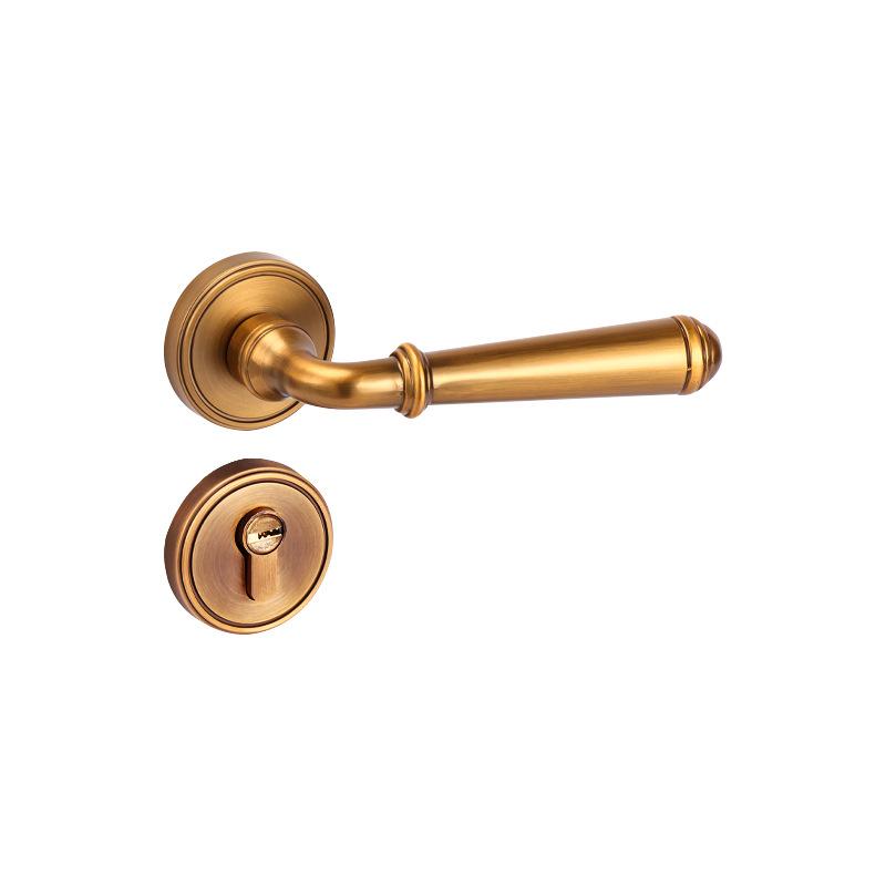 Nordic Style Bedroom Solid Wood Door Silent Handle Split Lock