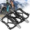 A Pair of Wheelup Aluminium Alloy Black Bearing Bike Pedal Mountain Bicycle Foot Plate Accessory Equipment