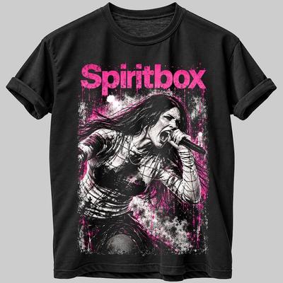 Spiritbox T Shirt Metalcore Band Graphic Tee Unisex Black