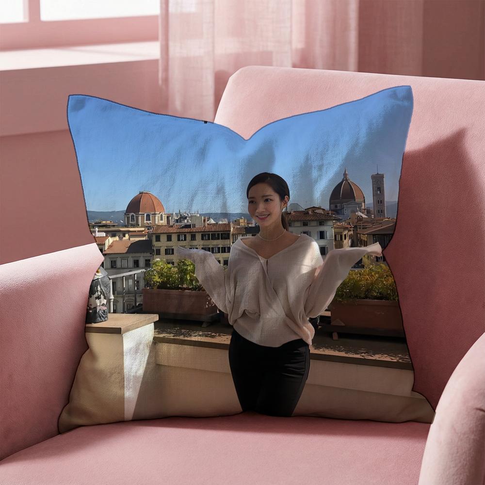 Aktor P-Park MinS Y-YoungS Pokrowiec na poduszkę typu Cushion Multi-Scena do Domu i Samochodu - Dwustronny, Miękki i Wytrzymały do Codziennego Użytku
